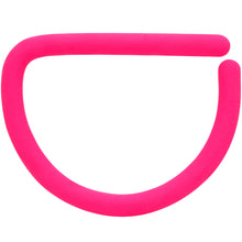 Load image into Gallery viewer, 18G 3/8 Pink Matte D Shape Septum Ring
