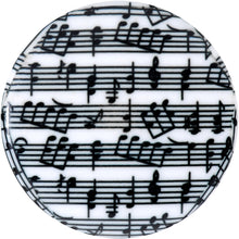 Load image into Gallery viewer, Black White Acrylic Music Notes Double Flare Plug Set
