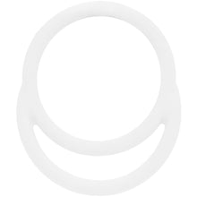 Load image into Gallery viewer, 18G 3/8 White Matte Double Circle Hinged Segment Ring
