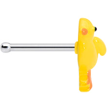 Load image into Gallery viewer, 20G 1/4 Yellow Easter Chick Nose Bone
