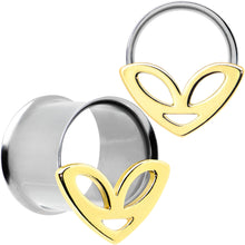 Load image into Gallery viewer, Two Tone Alien Face Double Flare Tunnel Plug Set
