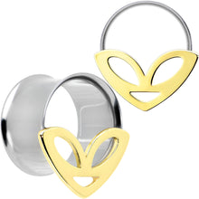 Load image into Gallery viewer, Two Tone Alien Face Double Flare Tunnel Plug Set
