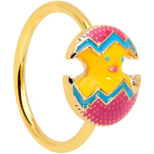 Load image into Gallery viewer, 20G 5/16 Gold Tone Fancy Easter Chick Nose Hoop
