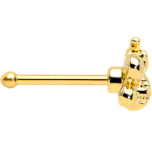 Load image into Gallery viewer, 20G 1/4 Gold Tone Simply Stylish Bee Nose Bone
