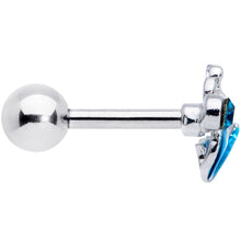 Load image into Gallery viewer, 16G 1/4 Aqua Gem Blue Mermaid Cartilage Tragus Earring
