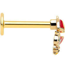 Load image into Gallery viewer, 16G 5/16 Gold Tone Rainy Day Umbrella Bee Labret Monroe Tragus
