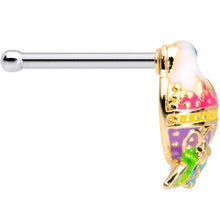 Load image into Gallery viewer, 20G 1/4 Yellow Pink Hatched Easter Chick Nose Bone
