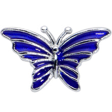 Load image into Gallery viewer, 16G 5/16 Beautiful Blue Butterfly Labret Monroe Tragus
