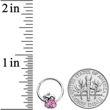 Load image into Gallery viewer, 16G 3/8 Pink Gem Easter Egg Easter Bunny Hinged Segment Ring

