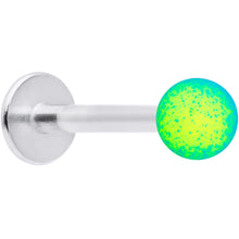 Load image into Gallery viewer, 16G 5/16 Blue Green Ombre Soft Finish Labret Monroe Tragus
