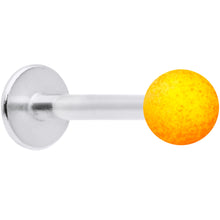 Load image into Gallery viewer, 16G 5/16 Orange Yellow Ombre Soft Finish Labret Monroe Tragus
