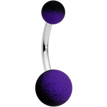 Load image into Gallery viewer, Purple Pink Orange Red Ombre Soft Finish Navel Ring Set of 4
