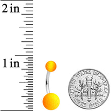 Load image into Gallery viewer, Orange Yellow Ombre Soft Finish Belly Ring
