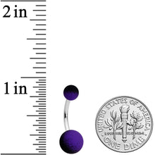 Load image into Gallery viewer, Purple Black Ombre Soft Finish Belly Ring
