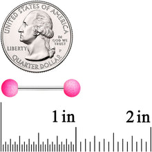 Load image into Gallery viewer, Pink White Ombre Soft Finish Barbell Tongue Ring
