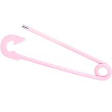 Load image into Gallery viewer, 14G Pink Matte Punk Rock Safety Pin Industrial Barbell 38mm
