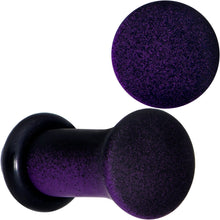 Load image into Gallery viewer, Black Purple Ombre Matte Acrylic Single Flare Plug Set Sizes 2mm-12mm
