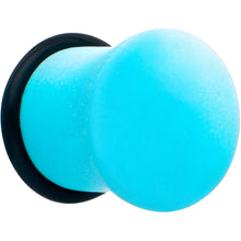 Load image into Gallery viewer, Blue White Ombre Matte Acrylic Single Flare Plug Set
