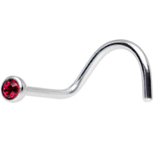 Load image into Gallery viewer, Red 1.5mm Left Side Press Fit Nose Screw Created with Crystals
