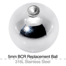 Load image into Gallery viewer, 5mm Steel Captive Bead Ring Replacement Ball
