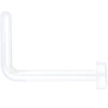 Load image into Gallery viewer, 20G 1/4 Clear Bioplast Flat Top L Shape Nose Retainer Set of 10
