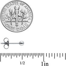 Load image into Gallery viewer, 20G 3mm Ball End Grade 23 Titanium Post Stud Earrings
