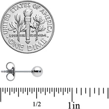 Load image into Gallery viewer, 20G 4mm Ball End Grade 23 Titanium Post Stud Earrings
