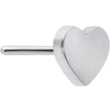 Load image into Gallery viewer, Implant Grade 23 Titanium Heart Threadless Push In Top
