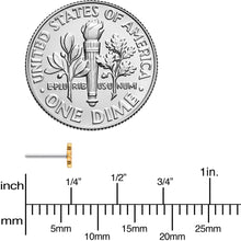 Load image into Gallery viewer, Implant Grade 23 Titanium Gold Tone Star Threadless Push In Top
