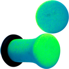 Load image into Gallery viewer, Green Blue Ombre Matte Acrylic Single Flare Plug Set
