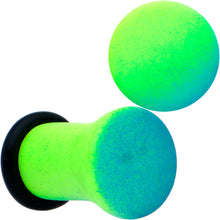 Load image into Gallery viewer, Green Blue Ombre Matte Acrylic Single Flare Plug Set
