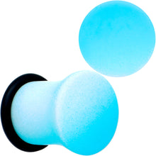 Load image into Gallery viewer, Blue White Ombre Matte Acrylic Single Flare Plug Set
