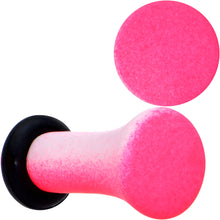 Load image into Gallery viewer, White Pink Ombre Matte Acrylic Single Flare Plug Set Sizes 2mm-12mm
