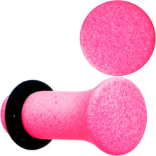 Load image into Gallery viewer, White Pink Ombre Matte Acrylic Single Flare Plug Set Sizes 2mm-12mm
