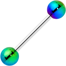 Load image into Gallery viewer, Aurora Iridescent Finish Barbell Tongue Ring
