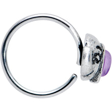 Load image into Gallery viewer, 20G 5/16 Blue Faux Opal Elegant Elephant Nose Hoop
