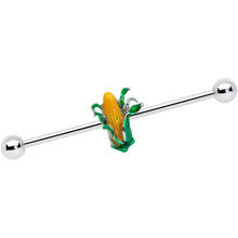 Load image into Gallery viewer, 14G Summer Corn on the Cob Industrial Barbell 38mm
