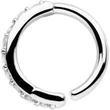 Load image into Gallery viewer, 16G 5/16 Clear CZ Gem Forward Facing Closure Ring
