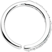 Load image into Gallery viewer, 16G 3/8 Clear CZ Gem Forward Facing Closure Ring
