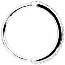 Load image into Gallery viewer, 18G 3/8 Clear CZ Gem Forward Facing Closure Ring
