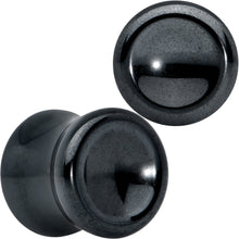 Load image into Gallery viewer, Black Hematite Concave Saddle Plug Set
