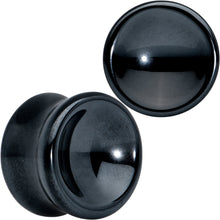 Load image into Gallery viewer, Black Hematite Concave Saddle Plug Set
