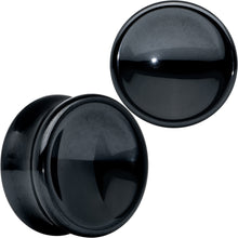 Load image into Gallery viewer, Black Hematite Concave Saddle Plug Set
