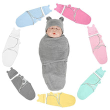 Load image into Gallery viewer, Muslin Swaddle Newborn Organic Cotton Blanket Extract Envelope Baby Sleeping Things Bedding for Boys Girls with a Hat Blanket Bag
