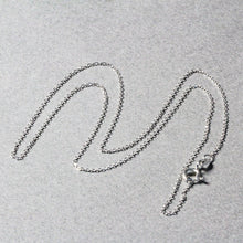 Load image into Gallery viewer, 14k White Gold Diamond Cut Cable Link Chain 0.8mm
