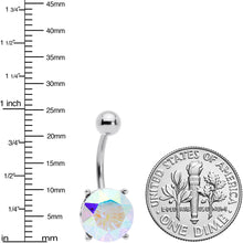 Load image into Gallery viewer, Clear Gem Simply Elegant Style Belly Ring
