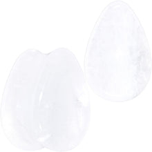 Load image into Gallery viewer, White Cloudy Quartz Drop Saddle Plug Set
