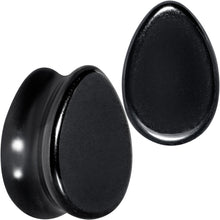 Load image into Gallery viewer, Black Hematite Stone Drop Saddle Plug Set
