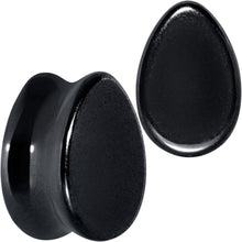 Load image into Gallery viewer, Black Hematite Stone Drop Saddle Plug Set
