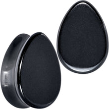 Load image into Gallery viewer, Black Hematite Stone Drop Saddle Plug Set
